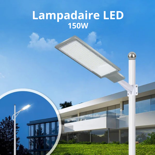 Lampadaire LED Extérieur Étanche IP66 – 150W  – 6000K Blanc Froid – Éclairage pour rue, façade, chemin – AC 110-220V